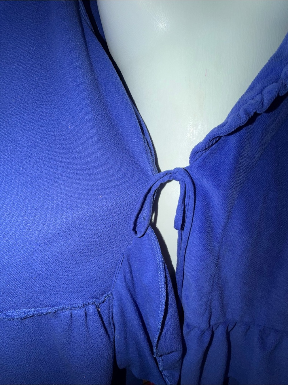 💙 Betsey Johnson Plush Ruffled Short Robe - Picture 9 of 11